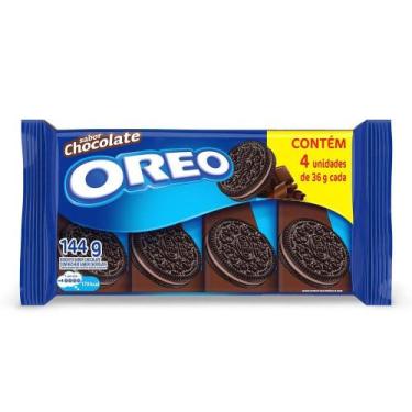 Imagem de Biscoito Recheado Sabor Chocolate Oreo 144g