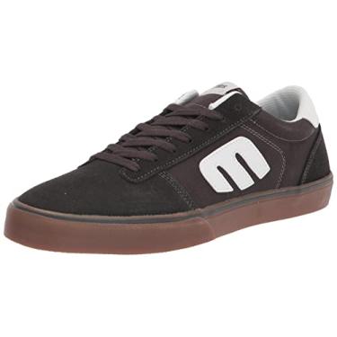 Imagem de Etnies Calli Vulc Tênis de skate masculino de cano baixo, Cinza escuro/branco/goma, 9.5