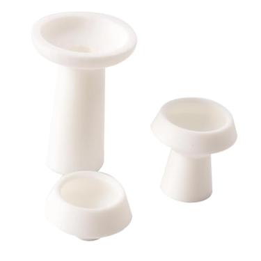 Imagem de menolana 3 vasos de flores em escala 1/12, acessórios para casa de bonecas, miniaturas decorativas para artesanato, enfeites para janela, Branco