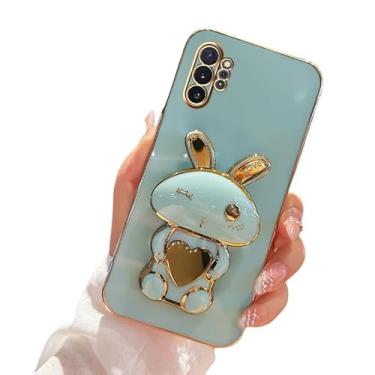 Imagem de Capa de telefone para Samsung Galaxy Note 10 Plus capa de TPU macio galvanizado à prova de choque para Samsung Note 10 Plus com suporte de coelho fofo compatível com Galaxy Note 10 Plus (4)