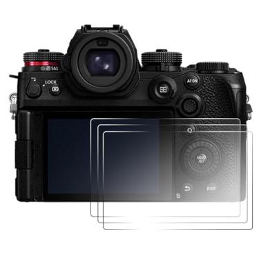 Imagem de pssped 3 peças protetoras de tela compatíveis com câmera Panasonic Lumix S1R II, película de vidro temperado de dureza 9H de 0,25 mm, antirarranhões e impressões digitais