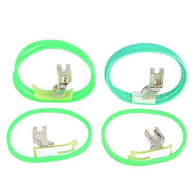 Imagem de CUOFYUNL Calcador de rolo para máquina de costura industrial Rolo duplo Esquerdo/Direito Calcador de lado único