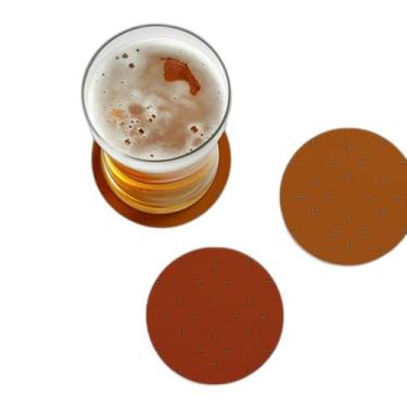 Imagem de Porta Copos Com Ilustração Personalizada Formigas 30cm Laranja Vetorial - Tamanho 9x9 cm