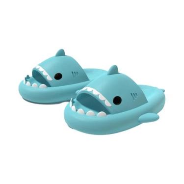 Imagem de Chinelos De Tubarão De Desenho Animado Femininos, Antiderrapantes, Sol