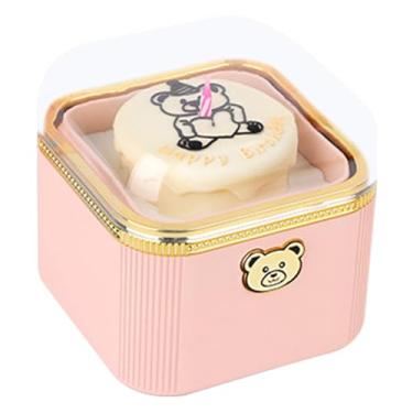 Imagem de Caixa De Bolo De Ursinho | Suprimentos Bolo Urso dos Namorados,Caixa De Colar De Noivado - Para Casais De Noivos No Dos Namorados Fotografia Festa Aniversário Jantar Piquenique