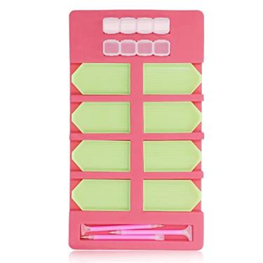 Imagem de SIWOTED Bandeja de strass material de esponja de plástico vermelho, faça você mesmo, armazenamento de joias, bandeja para projeto de arte, ferramenta auxiliar