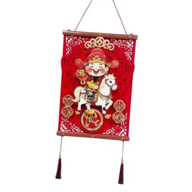 Imagem de IEUDNS Decoração de Ano Chinês para pendurar na entrada, placa decorativa para o Festival da Primavera Vietnamita, Style C