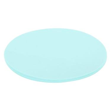 Imagem de Rebower 25 folhas de papel com recortes circulares, papel de construção de cartolina origami redondo de 10 cm, [para artes faça-você-mesmo, artesanato, arte, quadro de avisos], azul claro