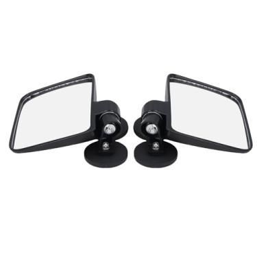 Imagem de Generic Espelho Lateral Magnético Durável do Espelho Universal do Trator para o Carrinho de Golfe da Máquina Escavadora da Empilhadeira de Mahindra Ajustabilidade Forte Posse para Canteiros de Obras