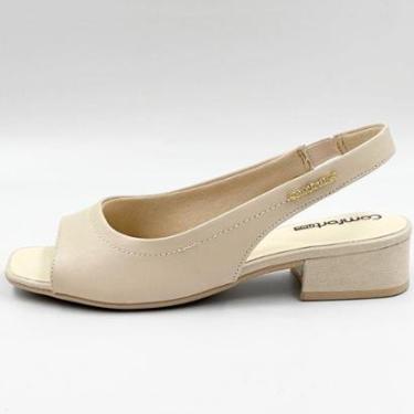 Imagem de Sandália Comfortflex Casual Salto Baixo Feminina-Feminino