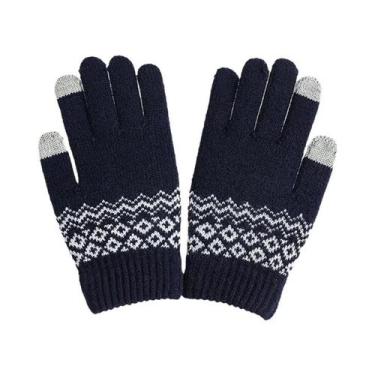Imagem de Luvas De Inverno Quentes Com Tela Sensível Ao Toque Para Homens E Mulh