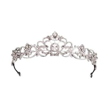 Imagem de Tiara De Cristal Barroca Para Noivas, Coroa De Casamento, Joia De Cabe