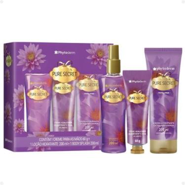 Imagem de Kit Phytoderm Pure Secret: 1 Body Splash 200ml, 1 Hidratante 200ml e 1