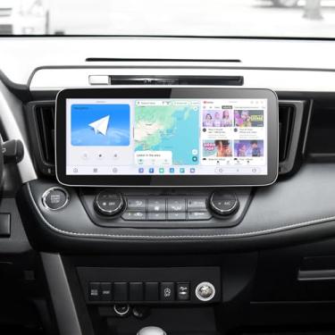 Imagem de JOYING Rádio automotivo para Toyota RAV4 2013-2018, tela sensível ao toque QLED de 12,3 polegadas, Android 13, estéreo, 12 GB + 256 GB, Plug and Play com Carplay e Android Auto, navegação GPS