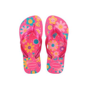 Imagem de Sandália Havainas Kids Flores Rosa 29/30 1 Par - Havaianas