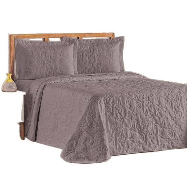 Imagem de Cobre Leito Colcha Queen Mobili 03 Peças - Lavanda - 100% Poliéster