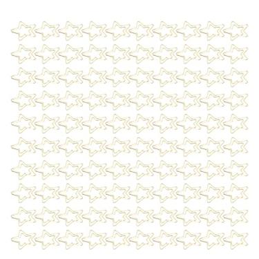 Imagem de Dioche Clipes de Papel Dourados, 100 Peças, Metal Premium, à Prova de Ferrugem, Durável, Formato de Gato, Clipes de Papel para Escritório, Material Escolar, Organização de Documentos (Em forma de