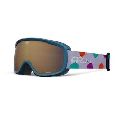Imagem de Giro Óculos de esqui Buster Kids - Óculos de snowboard para jovens, meninos, meninas - pintado azul-petróleo - rosa âmbar