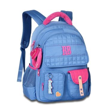 Imagem de Mochila Escolar Meninas Juvenil Bolsa Feminina Moderna chaveiros-Feminino