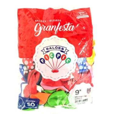 Imagem de Baloes n 9, 0 liso sortido 50un gf999 pp057177 - PIC PIC, 3