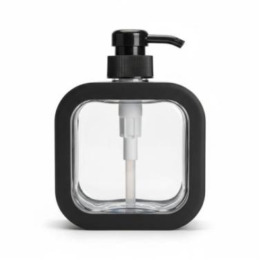 Imagem de Dispenser Porta Sabonete Líquido 320ml Transparente Recarregável Multi