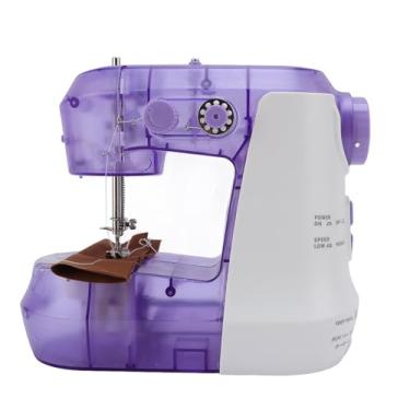 Imagem de Luocute Máquina de Costura Portátil, Mini Máquina de Costura Elétrica Totalmente Automática para Iniciantes, Leve para Viagens Em Casa, Reparo Diy (Plugue dos EUA 110-220V)