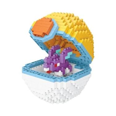 Imagem de Novo 20 estilos poke bola blocos pequenas partículas mini construção m