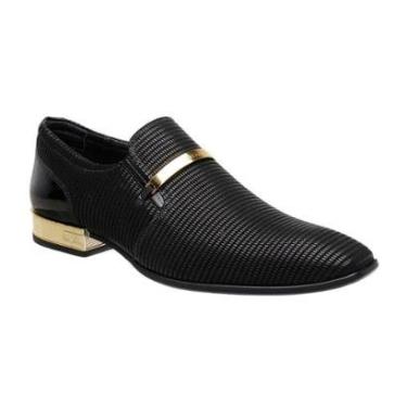 Imagem de sapato social jota pe preto verniz mgold 74160-Masculino