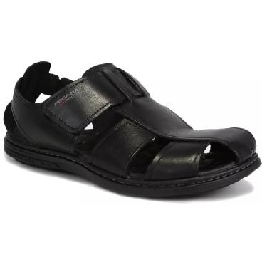 Imagem de Sandália Masculina Pegada Couro Anilina Preto 131287-03