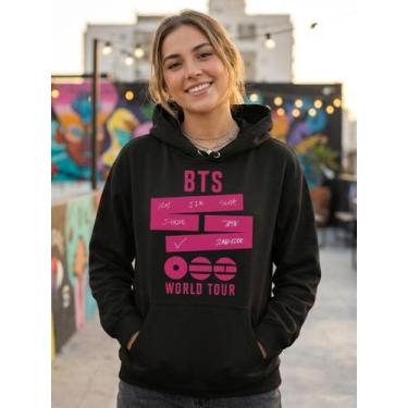 Imagem de Moletom Unissex BTS World Tour 2026 - Premium Tamanho:GGCor:Preto - Sh