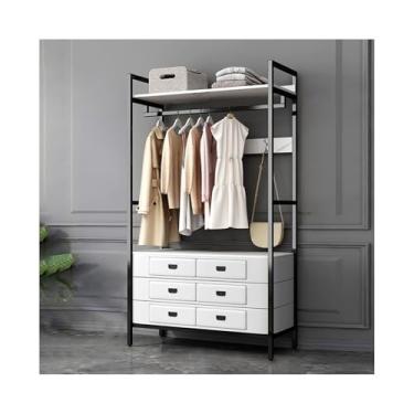 Imagem de KHUTRW3D Suporte para chapéu, cabideiro, com gaveta, chão, quarto, penteadeira, sala de estar, cabideiro, corredor, árvore, (branco + branco)