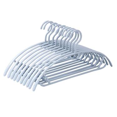 Imagem de 10UNS Cabide de Roupa Casa Empilhável Anti-derrapante Multifuncional para Armário Closet Cabides Casaco Dormitório Quarto Banheiro Econômico Espaço Alto- resistente Plástico PP Borda Lisa