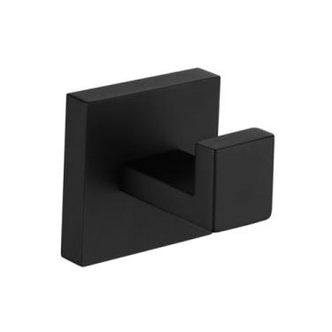 Imagem de Toalheiro preto de aço inoxidável 304 de aço inoxidável, suporte de papel higiênico, suporte de sabão líquido, barra de toalha, acessórios de banheiro, gancho para roupão MB