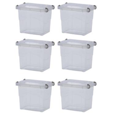 Imagem de Kit 6 Organizador de Armário Pratic Box 2L C/Tampa - Paramount