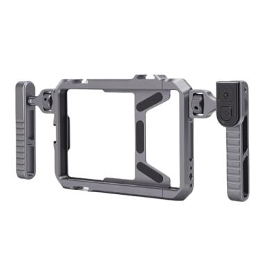 Imagem de Asixxsix Rig de vídeo do smartphone, Estabilizador de telefone portátil liga de alumínio com 1/4 polegada UNC & Montagem do sapato frio, Gaiola de Metal Ajustável com Remote Bluetooth