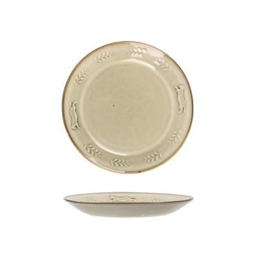 Imagem de Prato de gato criativo em relevo de cerâmica para casa requintado vintage utensílios de mesa - café 22 cm