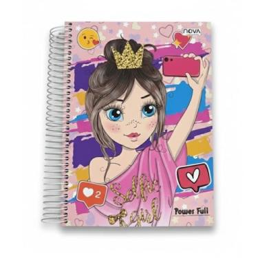 Imagem de Caderno Universitário 240 Folhas Espiral Capa Dura 16 Matérias (meninas/girl) – Espiral – Linha Escolar – Anotações, Escola, Faculdade e Escritório (Linha Premium). (6, 240 FOLHAS)