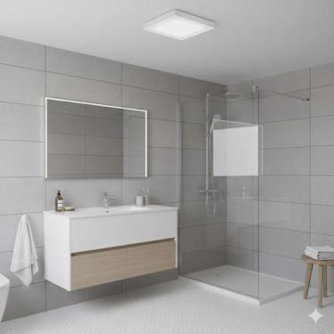 Imagem de Painel Plafon Led 20x20 Sobrepor 18w Quadrado Luminária Teto Bivolt Ca