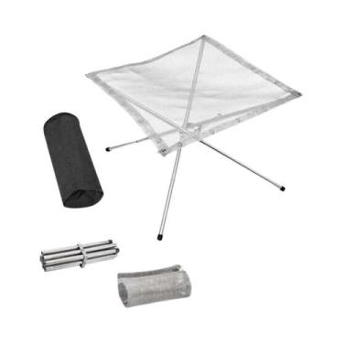 Imagem de Suporte Portátil Dobrável De Aço Inoxidável Para Churrasqueira, Foguei