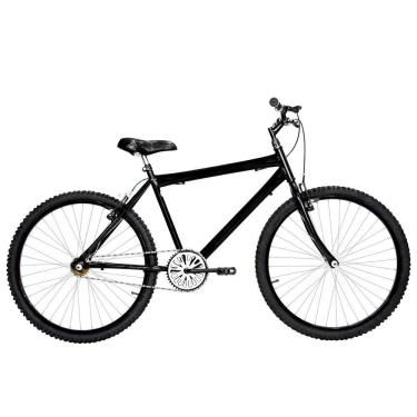 Imagem de Bicicleta Masculina Aro 26 Mtb Alumínio Colorido Cor Preta
