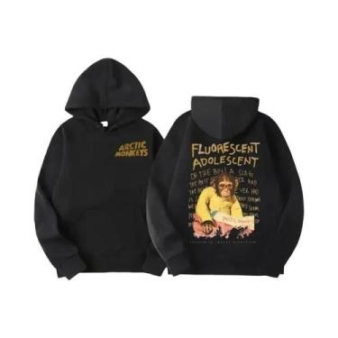 Imagem de Moletom Masculino Retro Rock Arctic Monkeys Com Capuz, Estampa De Álbu