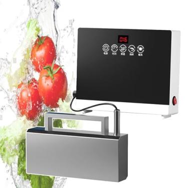 Imagem de CHONGHAN MáQuina De Lavar LouçA EléTrica De 360w Para Pia, Lavadora UltrassôNica Para Pia, Controle Por Toque, InstalaçãO Sem ComplicaçõEs, Limpeza AutomáTica, Lava LouçAs, Frutas E Vegetais