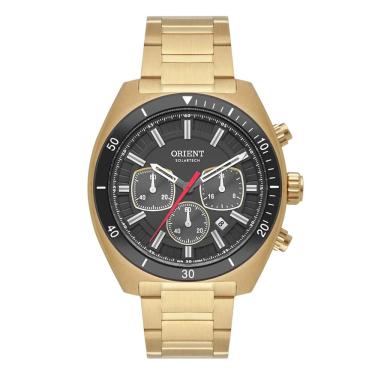 Imagem de Relógio Orient Masculino Ref: Mgssc070 G1kx Solar Cronógrafo Dourado