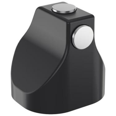 Imagem de Trava Porta Magnético Preto Stam - Parede ou Chão - Adesivo