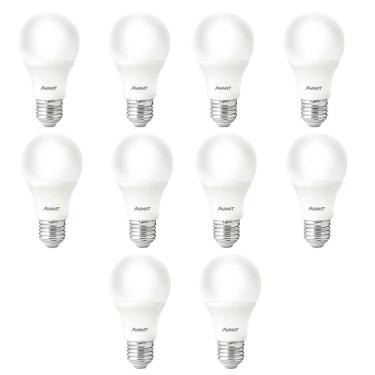 Imagem de Kit 10 Lâmpadas Pera Led Branco Frio 9w Avant Bivolt Br810-b 6500k Base E27 - Cód 335401378