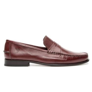 Imagem de Sapato Mocassim Em Couro Sola De Couro com Antiderrapante Absolut Conh