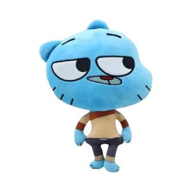 Imagem de Boneca De Pelúcia Macia Para Crianças, Novo Mundo De Gumball, Darwin, 