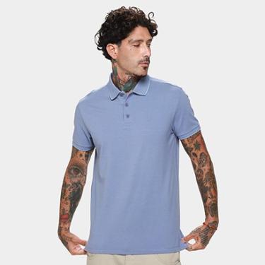 Imagem de Camisa Polo Ellus Lisa Casual Masculina-Masculino