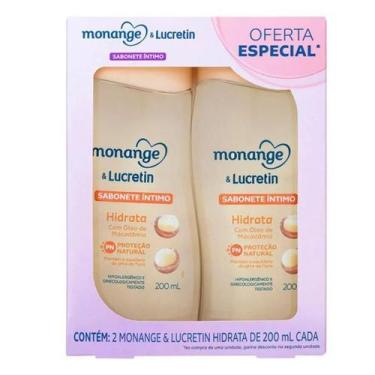 Imagem de Kit Sabonete Íntimo Monange Lucretin Hidrata 2 Unidades Co