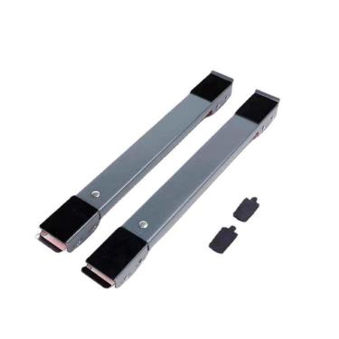 Imagem de Carrinho Ajustavel Suporte Geladeira  Rodinhas Arrasta Moveis Maquina Lavar Fogao Eletrodomesticos Universal